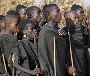 Traditional African Music Prints: In the weeks leading up to their circumcision