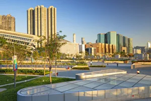 West Kowloon High Speed Rail Station and plaza, Kowloon, Hong Kong West Kowloon High Speed Rail Station and plaza, Kowloon, Hong Kong