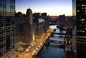 West Wacker Drive, Chicago, Illinois, USA West Wacker Drive, Chicago, Illinois, USA
