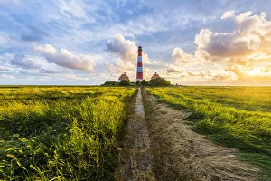 Westerhever Lighthouse Print, Eiderstedt Coastline