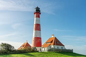 Westerheversand Lighthouse Prints: Westerheversand lighthouse against sky