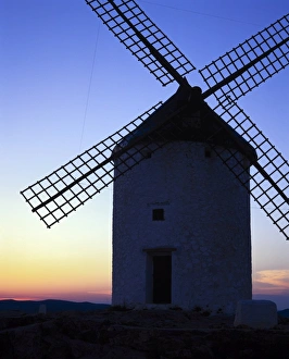Castilla La Mancha Landmarks Prints: Windmill, Consuegra