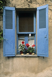 Images Dated 2008 May: Blue Shuttered Window Print