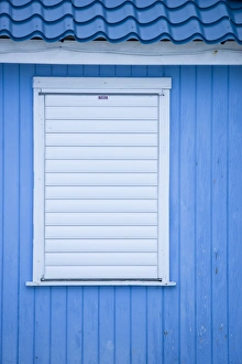 Window and blue wall, Caye Caulker, Belize Window and blue wall, Caye Caulker, Belize