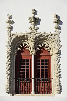 Window of the Palacio Nacional de Sintra (Sintra National Palace), a Royal Palace Window of the Palacio Nacional de Sintra (Sintra National Palace), a Royal Palace