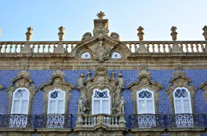 Windows of a palace in Braga. Minho, Portugal Windows of a palace in Braga. Minho, Portugal