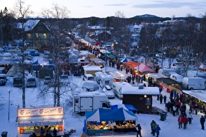 Images Dated 2007 February: Winter Fair Print, Jokkmokk Scene