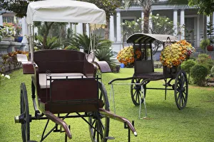 Wooden carriages at Ho Chi Ming City Museum, Ho Chi Minh City, Vietnam Wooden carriages at Ho Chi Ming City Museum, Ho Chi Minh City, Vietnam