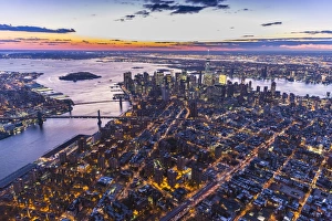One World Trade Center, Manhattan and Brooklyn Bridges, Manhattan, New York City One World Trade Center, Manhattan and Brooklyn Bridges, Manhattan, New York City