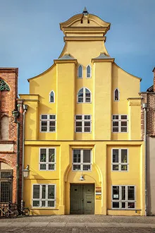 Print of Yellow House in Stralsund Old Town