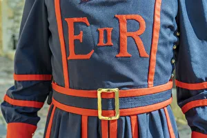 Yeoman or Beefeater uniform close up at the Tower of London, UNESCO World Heritage site Yeoman or Beefeater uniform close up at the Tower of London, UNESCO World Heritage site