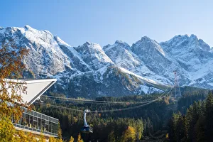 Zugspitze cableway, Eibsee, Garmisch-Partenkirchen, Bavaria, Germany Zugspitze cableway, Eibsee, Garmisch-Partenkirchen, Bavaria, Germany