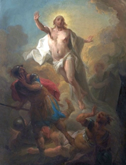 Christ Rising from the Tomb and Roman Soldiers Fleeing Christ Rising from the Tomb and Roman Soldiers Fleeing