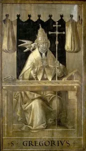 Fine Art Paintings Prints: St Gregory in his Study (verso)