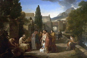 Homer Singing His Lliad at the Gate of Athens Homer Singing His Lliad at the Gate of Athens