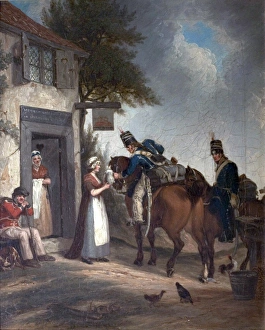 19th Century British Art Prints: Soldiers Refreshing
