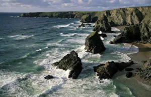 Bedruthan Steps, Cornwall, England, UK, Europe Bedruthan Steps, Cornwall, England, UK, Europe