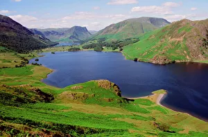 Buttermere and Crummock Water in the Lake district UK Buttermere and Crummock Water in the Lake district UK