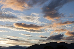 Clouds At Sunset Prints: Clouds at sunset overFairfiled, Ambleside, Cumbria, UK