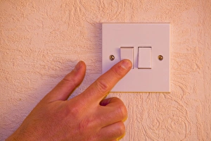 Electricity Supply Prints: flicking a light switch