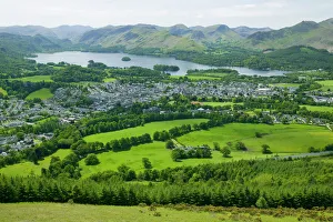 Keswick from Latrigg in the Lake District UK Keswick from Latrigg in the Lake District UK