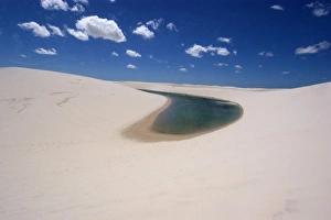 Lake at Parque Nacional dos Lencois Maranhenses, Maranhao, Brazil Lake at Parque Nacional dos Lencois Maranhenses, Maranhao, Brazil