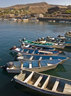 Mexican fishing boats called pangas in the port town of Santa Rosalia, Baja California Sur, on the Baja Peninsula Mexican fishing boats called pangas in the port town of Santa Rosalia, Baja California Sur, on the Baja Peninsula