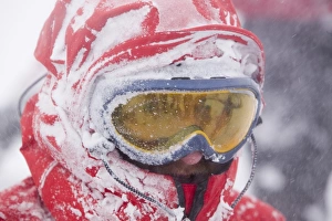 Mountaineers surviving atrocious conditions on Cairngorm Scotland UK Mountaineers surviving atrocious conditions on Cairngorm Scotland UK