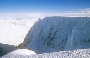 The summit of Ben Nevis, the UKs highest peak in Scotland, in winter The summit of Ben Nevis, the UKs highest peak in Scotland, in winter