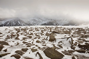 The view from the summit of Cairngorm in Scotland UK The view from the summit of Cairngorm in Scotland UK
