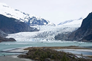 Views of Mendenhall Glacier just outside Juneau, southeast Alaska, USA. This glacier is receeding at an alarming rate Views of Mendenhall Glacier just outside Juneau, southeast Alaska, USA. This glacier is receeding at an alarming rate