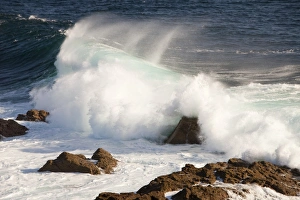 Coastal Landscape Photography UK Prints: Waves coming ashore at Cape Cornwall, North Cornish Coast, UK