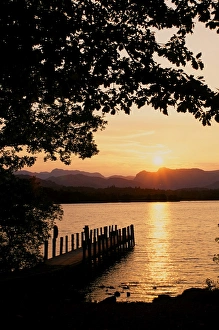 Windermere at sunset in the Lake District UK Windermere at sunset in the Lake District UK