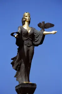 Prints of BULGARIA Sofia Saint Sofia Statue Sofia Prints: Print of the Saint Sofia Statue in Sofia, Bulgaria