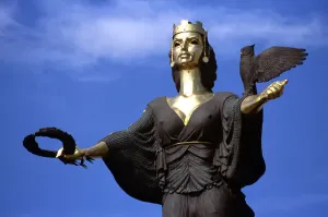 Prints of BULGARIA Sofia Saint Sofia Statue Sofia Prints: Print of Bulgaria's Saint Sofia Statue in Sofia