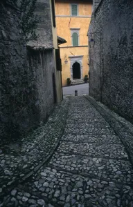 Spoleto Street Print, Umbria Italy