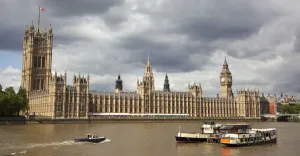 Albert Embankment Print, London River Thames View