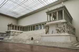 Print of the Pergamon Altar from Asia Minor, 165 BC Architecture