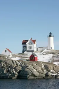 Nubble Light Lighthouse Winter Print