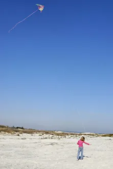 C - Girl Flying Kite C - Girl Flying Kite