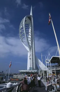 Print of Portsmouth's Spinnaker Tower and Marina