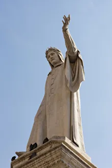 Italy, Campania, Naples, Statue of Dante, Piazza Dante Italy, Campania, Naples, Statue of Dante, Piazza Dante