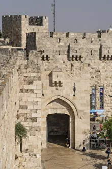 The Jaffa Gate in the city wall of the Old City of Jerusalem The Jaffa Gate in the city wall of the Old City of Jerusalem