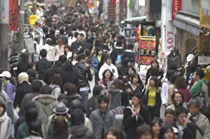 Japan Tokyo Harajuku Takeshita-dori street main teen shopping street in Tokyo Japan Tokyo Harajuku Takeshita-dori street main teen shopping street in Tokyo