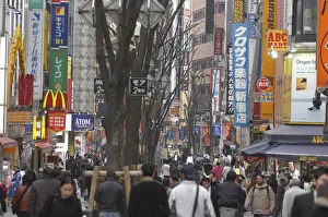 Japan Tokyo Shinjuku looking down into the Kabukicho entertainment district Japan Tokyo Shinjuku looking down into the Kabukicho entertainment district