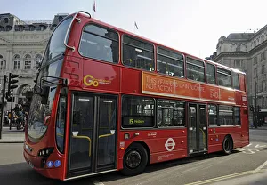 Red London Bus Piccadilly Circus London England Red London Bus Piccadilly Circus London England