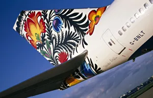 TRANSPORT, Air, Plane Detail Boeing 747-400 at Gatwick Airport operated by British TRANSPORT, Air, Plane Detail Boeing 747-400 at Gatwick Airport operated by British