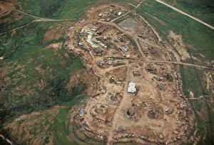 VIETNAM, Central Highlands, Dak Pek Vietnam War. Aerial view over Dak Pek United VIETNAM, Central Highlands, Dak Pek Vietnam War. Aerial view over Dak Pek United