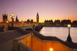 Prints of UK, England, London, Houses of Parliament, Big Ben and Westminster Bridge Poster Prints: London Houses of Parliament Print