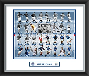 Popular themes/glasgow rangers/legends ibrox framed mounted photographic print Popular themes/glasgow rangers/legends ibrox framed mounted photographic print